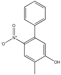 [1,1-Biphenyl]-3-ol,4-methyl-6-nitro-(9CI) 化学構造式