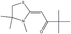 2-Butanone,3,3-dimethyl-1-(3,4,4-trimethyl-2-thiazolidinylidene)-(9CI),816455-97-7,结构式