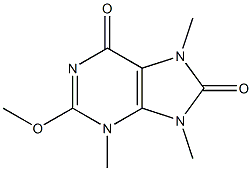 3H-Purine-6,8-dione,7,9-dihydro-2-methoxy-3,7,9-trimethyl-(9CI) Structure