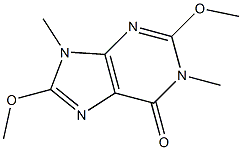 6H-Purin-6-one,1,9-dihydro-2,8-dimethoxy-1,9-dimethyl-(9CI) Structure