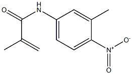 2-Propenamide,2-methyl-N-(3-methyl-4-nitrophenyl)-(9CI) 结构式