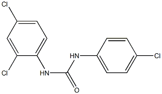 N-(4-chlorophenyl)-N'-(2,4-dichlorophenyl)urea Structure