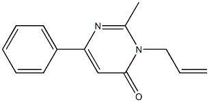 4(3H)-Pyrimidinone,2-methyl-6-phenyl-3-(2-propenyl)-(9CI),824391-86-8,结构式