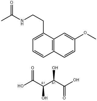 AgoMelatine (L(+)-Tartaric acid) 化学構造式