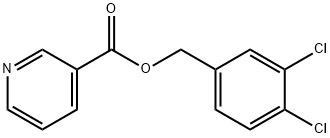 Nicotinic acid 3,4-dichloro-benzyl ester, 824945-68-8, 结构式