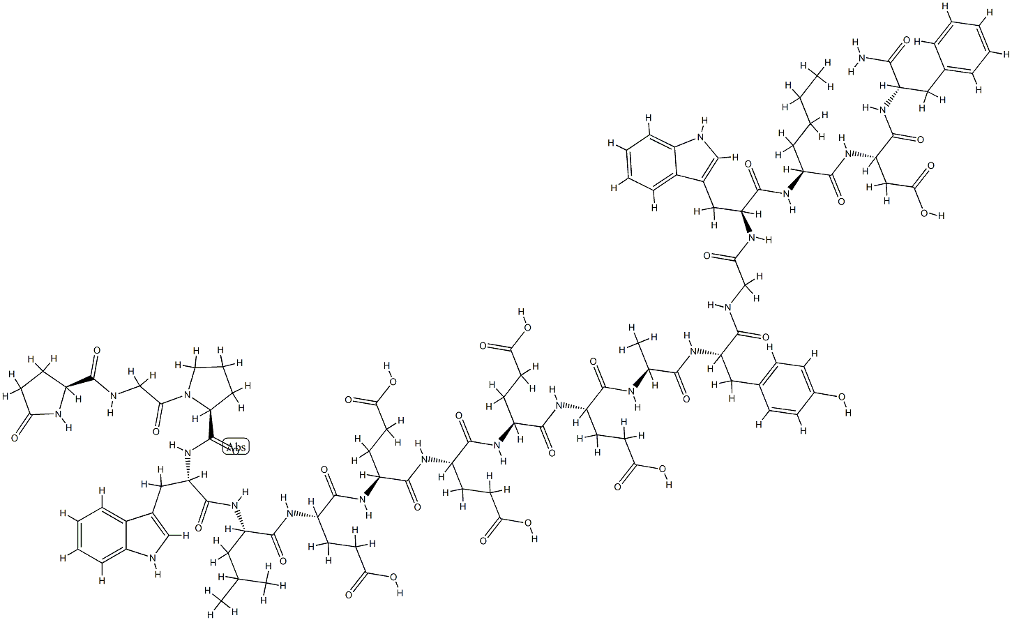 gastrin heptadecapeptide, Nle(15)-,82695-69-0,结构式