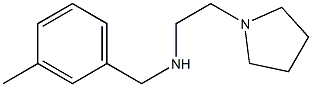 1-Pyrrolidineethanamine,N-[(3-methylphenyl)methyl]-(9CI) 结构式