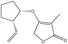 2(5H)-Furanone,4-[[(1R,2R)-2-ethenylcyclopentyl]oxy]-3-methyl-,rel-(9CI) Struktur