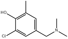 2,4-Xylenol, 6-chloro-alpha(sup 4)-(dimethylamino)- Structure