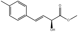 Methyl (2S,3E)-2-hydroxy-4-(4-methylphenyl)-3-butenoate 化学構造式