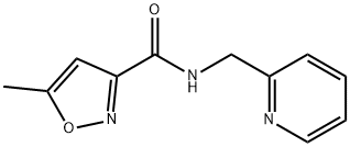 3-?Isoxazolecarboxamide?, 5-?methyl-?N-?(2-?pyridinylmethyl)?- 化学構造式