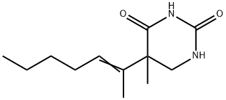 Dihydro-5-methyl-5-(1-methyl-1-hexen-1-yl)-2,4(1H,3H)-pyrimidinedione 结构式