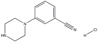 3-(哌嗪-1-基)苯甲腈盐酸盐,832735-99-6,结构式