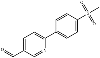 6-(4-(甲基磺酰基)苯基)烟醛,834884-68-3,结构式