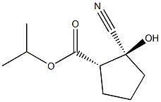 Cyclopentanecarboxylic acid, 2-cyano-2-hydroxy-, 1-methylethyl ester, (1R,2R)-rel- (9CI) 结构式