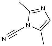1H-Imidazole-1-carbonitrile,2,5-dimethyl-(9CI) Struktur