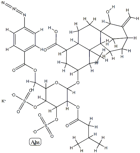 6'-O-4-azidobenzoylatractyloside 结构式