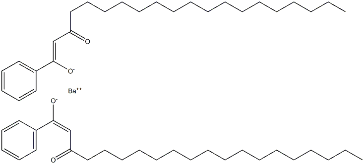 1-phenylicosane-1,3-dione, barium salt Structure