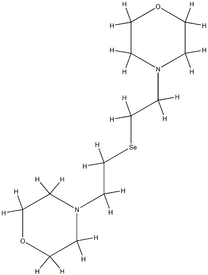 di-beta-(morpholinoethyl)selenide 化学構造式