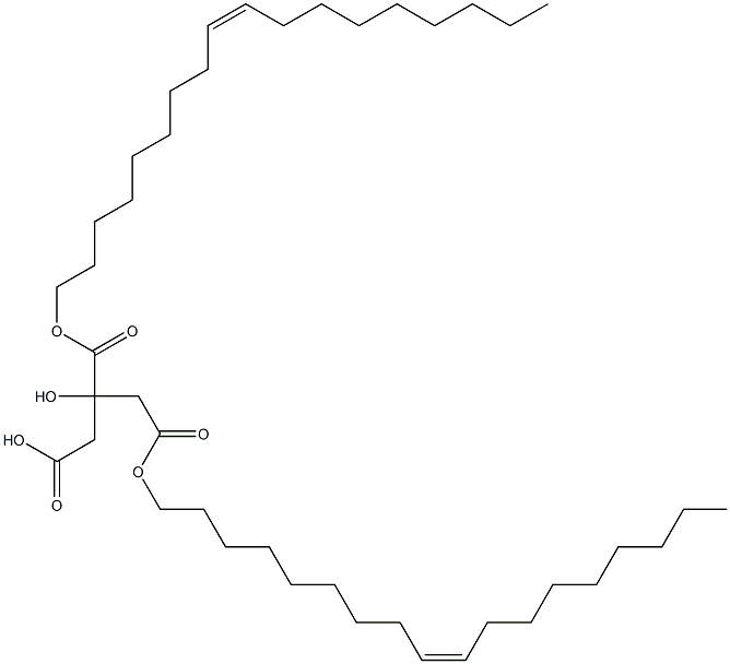 (IZ,Z)-di-9-octadecenyl hydrogen 2-hydroxypropane-1,2,3-tricarboxylate,83839-24-1,结构式