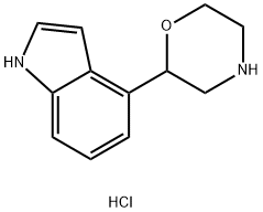 Chlorhydrate de 4-(2-morpholinyl) 1H-indole [French]|