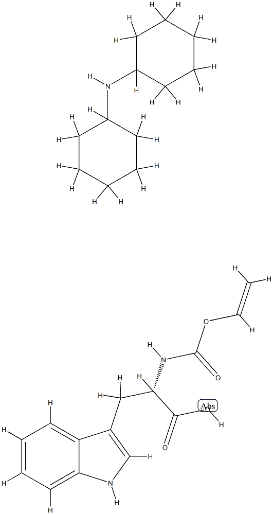 N-[(vinyloxy)carbonyl]-L-tryptophan, compound with dicyclohexylamine (1:1) Structure