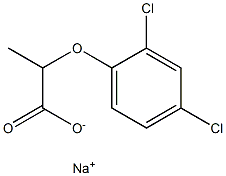 sodium (±)-2-(2,4-dichlorophenoxy)propionate Structure