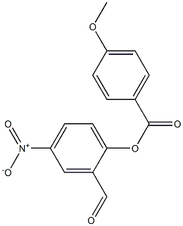 2-formyl-4-nitrophenyl 4-methoxybenzoate 结构式