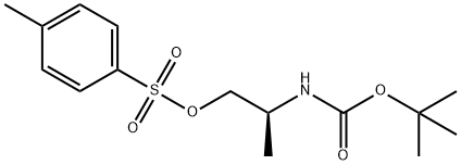 (S)-2-((叔丁氧基羰基)氨基)丙基-4-甲基苯磺酸脂,84765-24-2,结构式