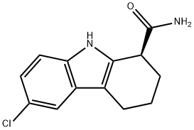 (1S)-6-氯-2,3,4,9-四氢-1H-咔唑-1-甲酰胺, 848193-68-0, 结构式