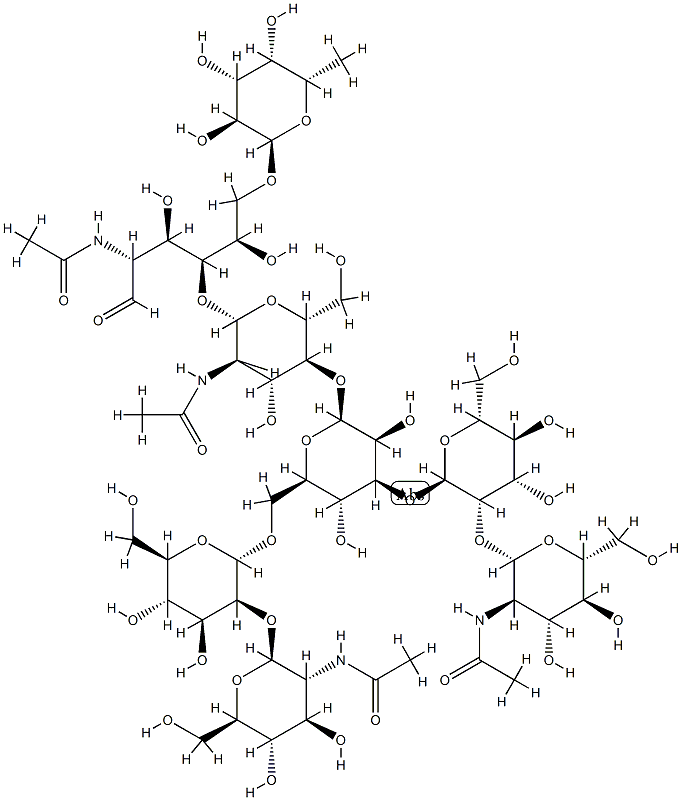 A2G0F GLYCAN,84825-26-3,结构式