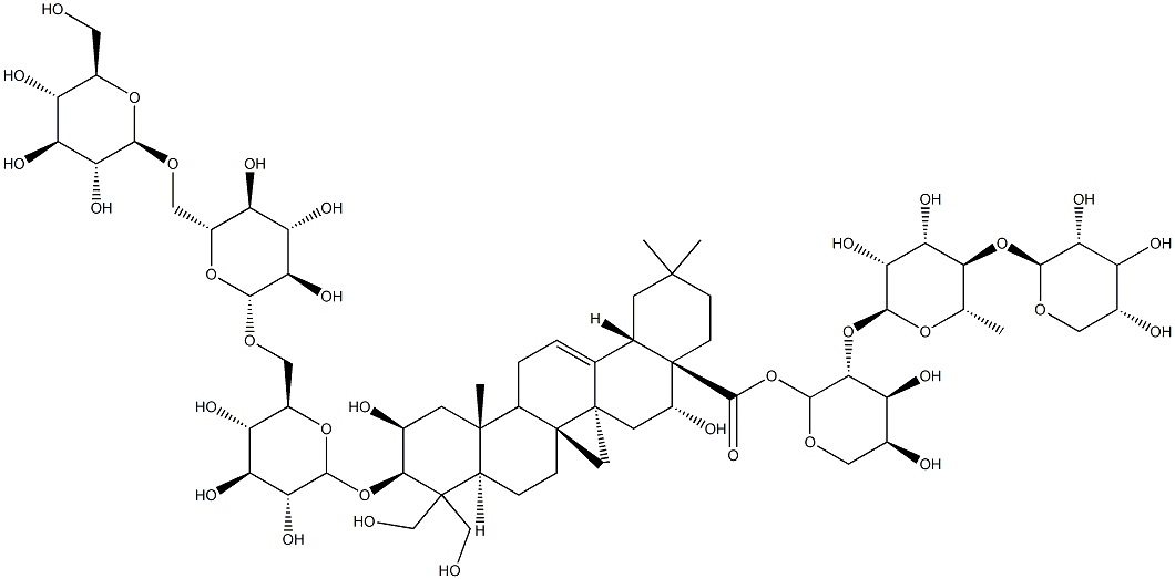 去芹糖桔梗皂苷E, 849758-42-5, 结构式
