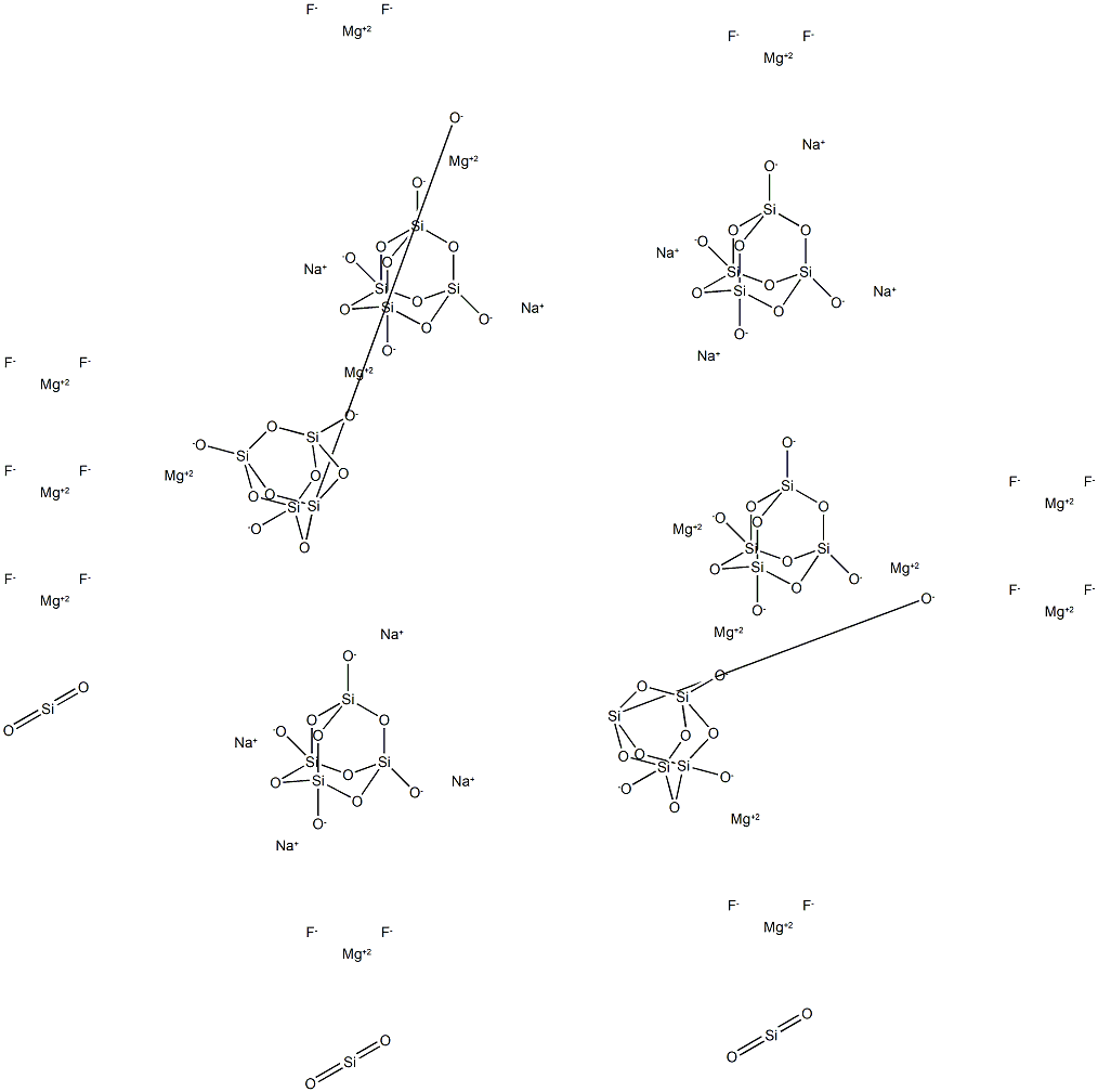 Silicate(2-), hexafluoro-, disodium, reaction products with lithium magnesium sodium silicate 结构式