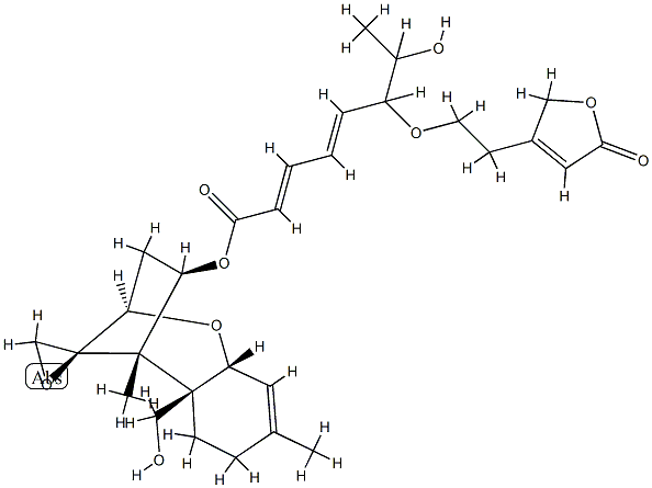 12,13-Epoxy-4β-[[(2Z,4E)-6-[2-(2,5-dihydro-5-oxofuran-3-yl)ethoxy]-7-hydroxy-1-oxo-2,4-octadienyl]oxy]trichothec-9-en-15-ol