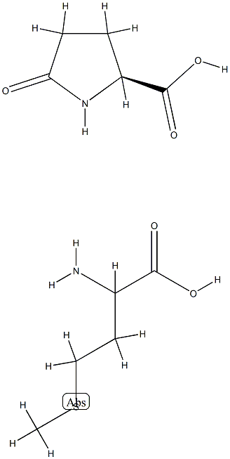 5-oxo-L-proline, compound with DL-methionine (1:1)  Struktur