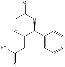 Benzenebutanoic acid, -gamma--(acetyloxy)--ba--methyl-, (-ba-S,-gamma-R)- (9CI) Struktur