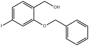 (2-(苄氧基)-4-碘苯基)甲醇, 854028-49-2, 结构式