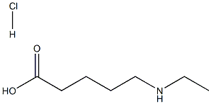 5-(ETHYLAMINO)- PENTANOIC ACID-HYDROCHLORIDE (1:1),854878-81-2,结构式