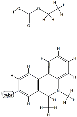 8-Phenanthridinol,  5,6-dihydro-5,6-dimethyl-,  ethyl  carbonate  (5CI) Struktur