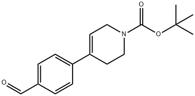 1,1-Dimethylethyl 4-(4-formylphenyl)-3,6-dihydro-1(2H)-pyridinecarboxylate Structure