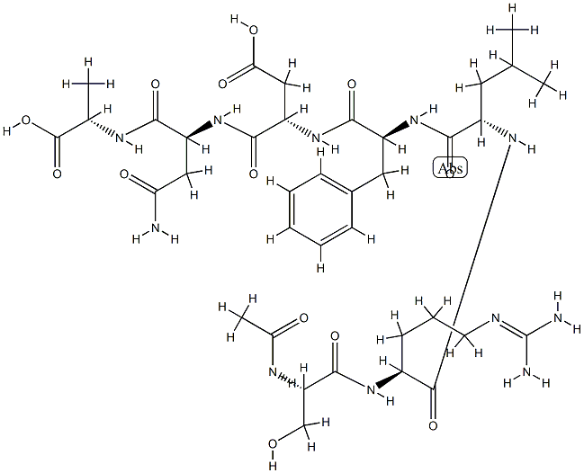 N(alpha)-acetylsomatotropin (7-13) 结构式