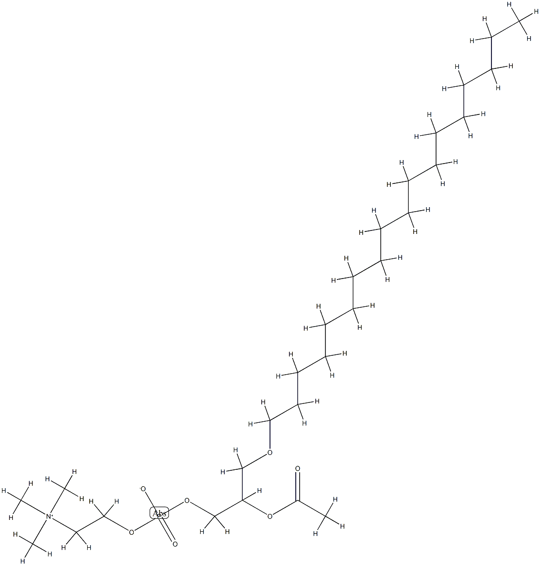 85733-91-1 1-0-octadecyl 2-0-acetyl sn-glycero-3-phosphorylcholine