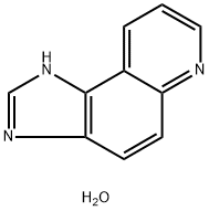 1H-Imidazo[4,5-f]quinoline,  hydrate  (1:1) Struktur
