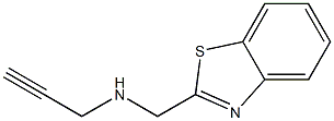 2-Benzothiazolemethanamine,N-2-propynyl-(9CI) Structure