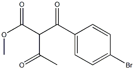 Benzenepropanoic acid, α-acetyl-4-broMo-β-oxo-, Methyl ester Structure