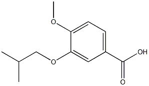 3-异丁氧基-4-甲氧基苯甲酸,860562-57-8,结构式