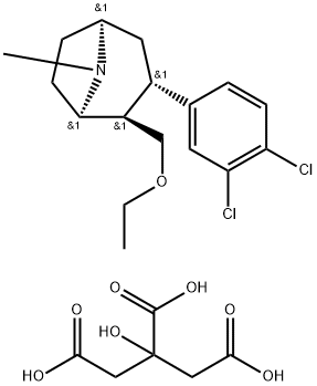 特索芬辛柠檬酸盐 结构式
