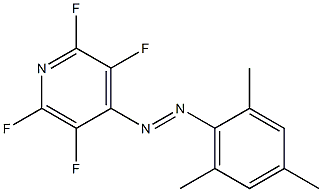 TETRAFLUORO-4-(2,4,6-TRIMETHYLPHENYLAZO)-PYRIDINE) Struktur