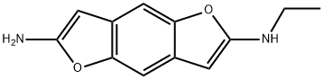 Benzo[1,2-b:4,5-b]difuran-2,6-diamine,  N-ethyl-  (9CI) 化学構造式