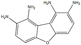 1,2,8,9-Dibenzofurantetramine Structure